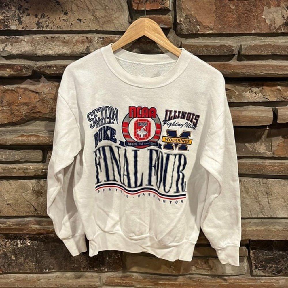 Final Four 1989 Seton Hall Illinois Wolverines Duke Seattle Sweatshirt